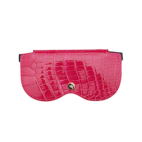 Crocodile glasses cover Hot pink