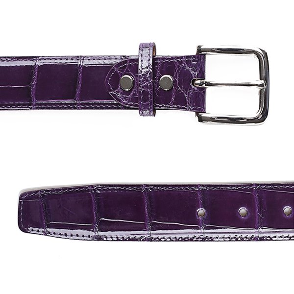 Crocodile belt Purple