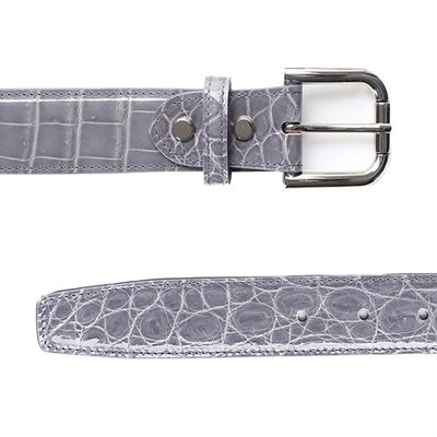 Crocodile belt Grey