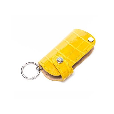 Crocodile button key cover Yellow