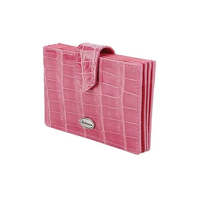 Croc Accordion wallet Baby pink
