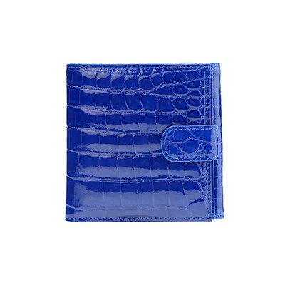 crocodile woman&#039;s wallet Royal blue