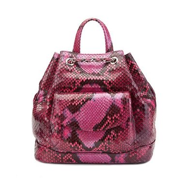 Python Mini bucket bag Hot pink