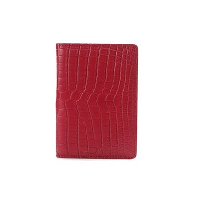 crocodile passport wallet Ruby matt