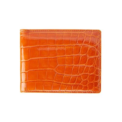crocodile half wallet Orange
