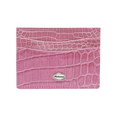 crocodile card slot Baby pink
