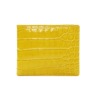crocodile half wallet Yellow